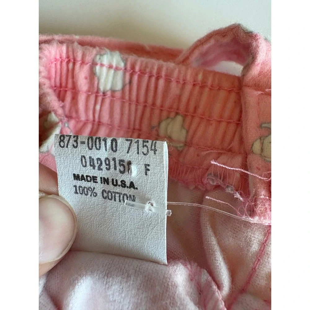 Vintage OshKosh B'Gosh Pink Elephant Print Overalls 18 Months Made in USA NWT